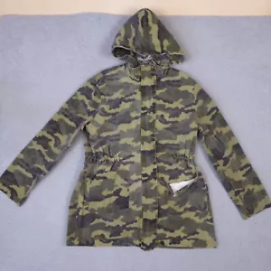 Elodie Jacket Womens Small Camo Military Style Boho Zip Up Hooded Woodland - Picture 1 of 14
