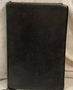 Heilige der Letzten Tage 1979 Heilige Bibel König James Version LDS Schwarzes Leder EUC - Bild 1 von 8