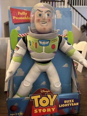 1996 Disney HASBRO Toy Story BUZZ Lightyear 16 polegadas boneco de pelúcia totalmente posável  - Imagem 1 de 4
