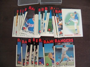 1986 TOPPS TIFFANY BASEBALL TEXAS RANGERS TEAM SET W/TRADED 37 CARDS NM-MT - Picture 1 of 1