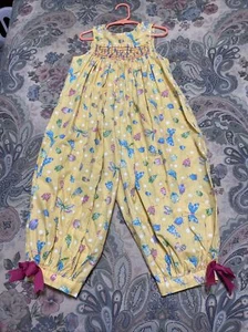 Sand Dollar(hand Made) Romper Size 5 Yellow - Picture 1 of 10