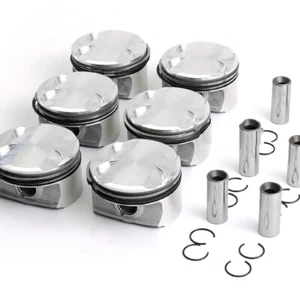 6PCS Pistons Rings Kit 10.7:1 For BMW 125i 128i 130i 325i 328i 330i X3 N52 3.0L - Foto 1 di 5