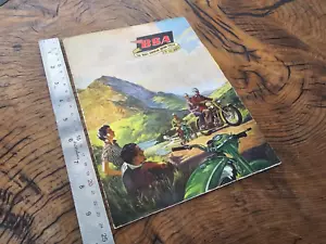 RARE 1956 BSA MOTORCYCLE SALES BROCHURE inc,BANTAM,SHOOTING STAR,GOLDEN FLASH - Picture 1 of 7