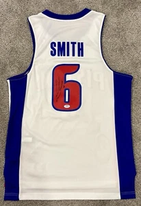 Josh Smith Autographed Pistons Adidas Swingman Official NBA Jersey PSA/DNA COA - Picture 1 of 4