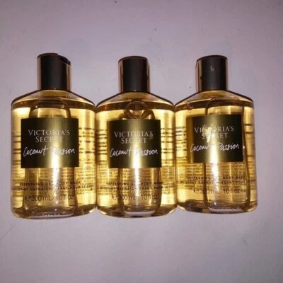 Set of 3 Victoria Secret Bodywash Coconut Passion 10oz Each Refreshing Gel New - Image 1 of 4