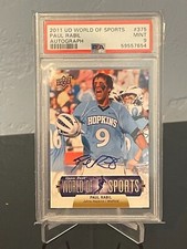 2011 Upper Deck World of Sports Paul Rabil Auto PSA 9 Lacrosse