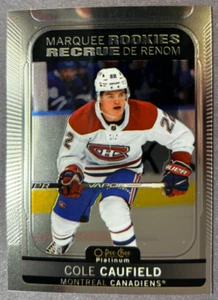 2021-22 OPC Platinum Marquee Rookies #201 Cole Caufield Montreal Canadiens RC - Imagen 1 de 1