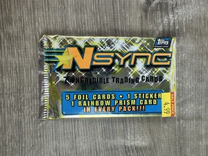 De colección 2000 NSYNC 7 increíbles tarjetas coleccionables Topps nuevas en paquete sellado - Imagen 1 de 3