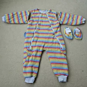 JOJO MAMAN BEBE Sleep Snuggler 12-18M SLEEPING BAG SUIT 2.5 Tog Detachable Arms - Picture 1 of 11