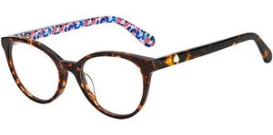 Kate Spade Gela Women's Havana Rounded Cat-Eye Eyeglass Frame - 0086 17 - Picture 1 of 3
