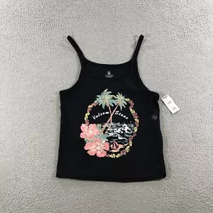 Volcom Stone Tank Top Women’s L 10 Black Graphic Print - Picture 1 of 14