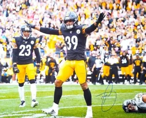 Autogramm MINKAH FITZPATRICK Pittsburgh Steelers 16x20 Foto mit Showticket - Bild 1 von 1