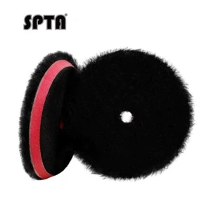 SPTA 1x 6 Pollici T140 Nero Taglio Pesante Lana Lucidante Tampone per Lucidatrice - Foto 1 di 6