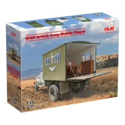 ICM 1:35 KIT MEZZO MILITARE WWII BRITISH ARMY MOBILE CHAPEL CAPPELLA   ART 35586 - Immagine 1 di 2