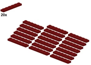 LEGO® - Plates - Darkred - 3666-15 - 1x6 (20Stk) - Platte - Dunkelrot - Picture 1 of 1