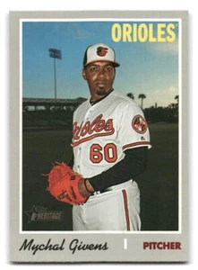 Mychal Givens 2019 Topps Heritage Baseball #721 Baltimore Orioles - Imagen 1 de 2