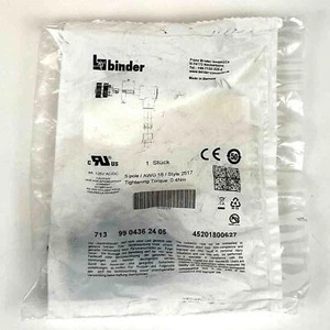 Binder 99 0436 24 05 Rundsteckverbinder Typ 713 AWG 18 Style 2517, 5pol., OVP - Bild 1 von 2
