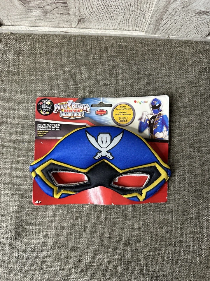 Power Rangers Super Megaforce Blue Ranger Soft Character Eye Mask Easy To Wear - Image 1 of 2