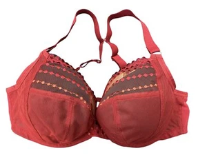 ELOMI Crimson Matilda Underwire Plunge Bra, US 36DD, UK 36DD, NWOT - Picture 1 of 1