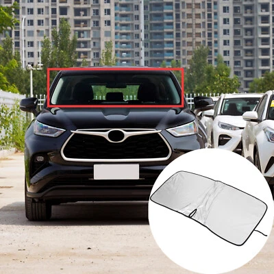 Front Windshield Sunshade UV Block Visor Cover For Toyota Highlander 2018-2022 Foto 1 de 4