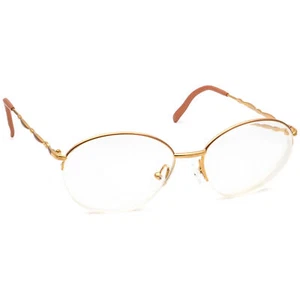 Christian Dior Vintage Eyeglasses CD 2894 42C Gold Half Rim Austria 53[]17 135 - Picture 1 of 6