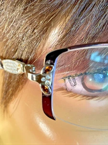 Diva 5334 Eyeglasses by Eastern States C820 Italy Frames ONLY Swarovski Crystal - Picture 1 of 18