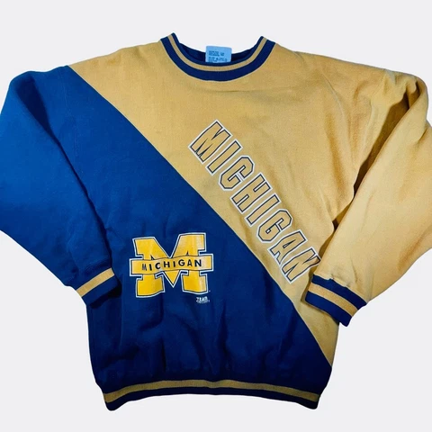 Vintage University of Michigan Wolverines 90s crewneck sweatshirt men's XL Cover