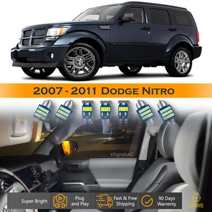 Kit de equipamiento interior de 10 luces LED ultra blancas para Dodge Nitro 2007 - 2011 - Imagen 1 de 8