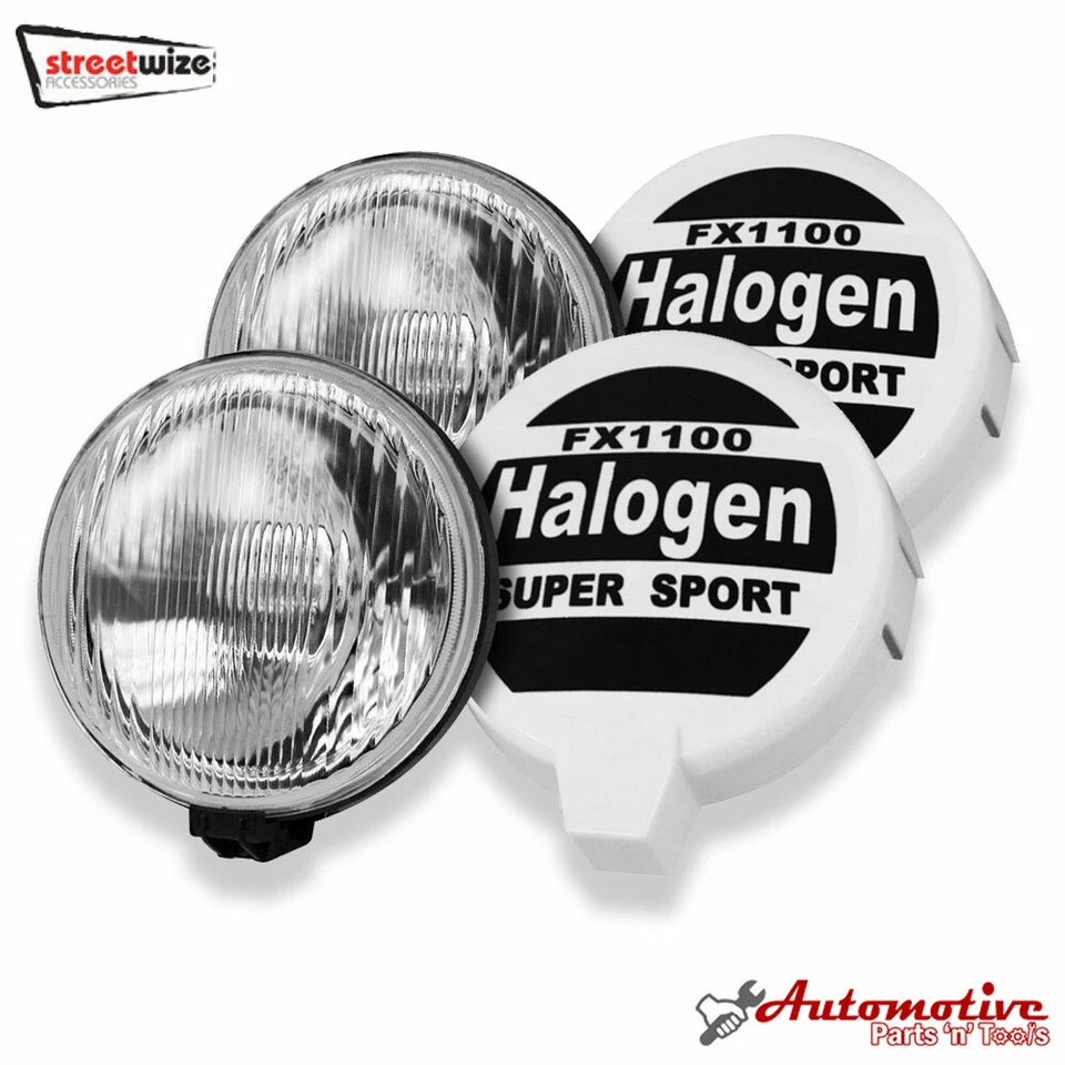 Paar 8 " Zoll Giant Fahren Spot Lampe Rally Bezüge 12v 4x4 Auto Lkw - Bild 1 von 2