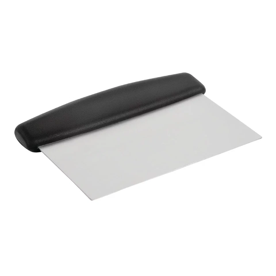 NIL Griddle Scraper Plastic Handle 5" rigid stainless steel blade Scottish Scraper