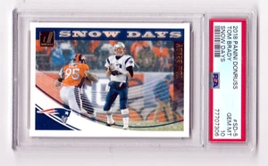 2018 PANINI DONRUSS SNOW DAYS FOOTBALL CARD #SD-5 TOM BRADY PSA 10 NFL PATRIOTS - Picture 1 of 5