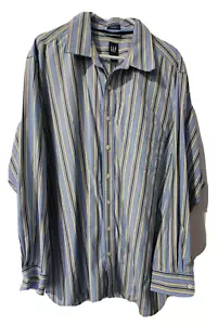 GAP Classic Herren Gr. XXL Knopfleiste blau gestreift Oberhemd 18/18 1/2 - Bild 1 von 2