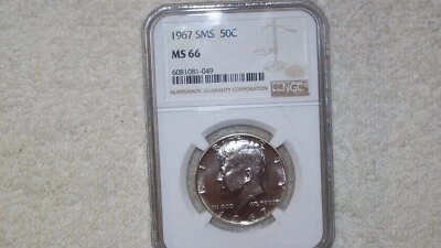 1967 KENNEDY HALF SMS MS66 - Image 1 of 2