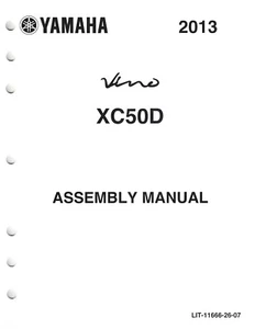 Genuine Yamaha Dealer Factory Assembly Manual 2013 Vino 50 XC50 XC-50 XC50D - Bild 1 von 2