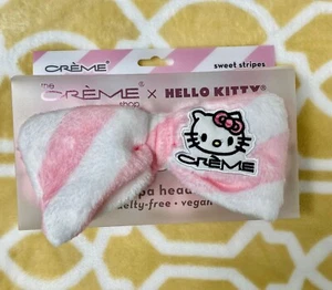 Hello Kitty The Creme Shop - Plush Sweet Stripes Spa Headband NEW in Box - Picture 1 of 5
