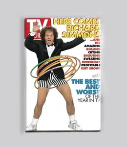 RICHARD SIMMONS / TV GUIDE - 2"x3" POSTER MAGNET retro 80s 90s vintage - Picture 1 of 4