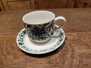 Midwinter Staffordshire - Spanish Garden - Tea Cup & Saucer Vintage Tableware - Picture 1 of 3