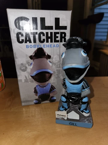 2023 Lakeshore Chinooks SGA Bobblehead Catcher Gill Cover