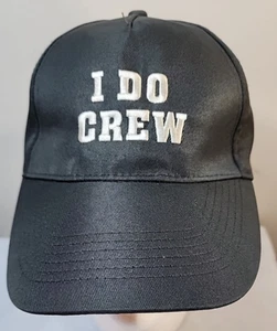 New "I Do Crew" Gray/White Lettering One Size Fits Most Baseball Cap/Hat - Picture 1 of 6