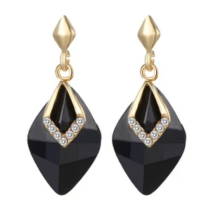 Fashion Vintage Simple Earrings Geometric Crystalr Stud Earring For Women9288 - Picture 1 of 6