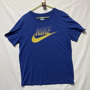 The Nike Shirt Tee Large Erwachsene Blau Rundhals Swoosh Logo Kurzarm Herren - Bild 1 von 5