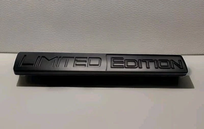 3D Limited Edition  Metall Auto Aufkleber Sticker Logo  KFZ Badge Schwarz Black - Bild 1 von 4