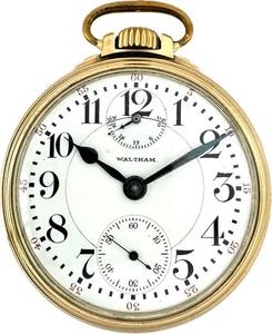 Antike 16S Waltham Up/Down Indicator 23 Jewel Railroad Taschenuhr Vanguard - Bild 1 von 6