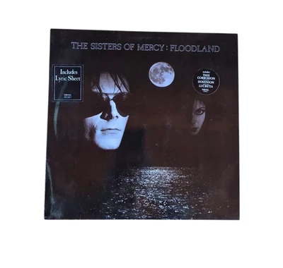 The Sisters of Mercy Floodland + Insert Merciful Release Vinyl LP With Lyrics - Image 1 of 4