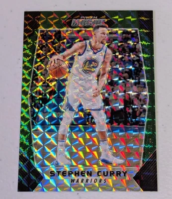 2017-18 Prizm Mosaic #92 Stephen Curry Green Prizm Golden State Warriors - Image 1 of 4