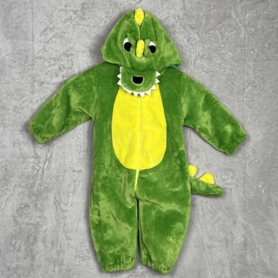 Bebé T Rex Dinosaurio Disfraz 6-9 Meses Halloween Dino Infantil Verde Peluche Cálido Foto 1 de 4