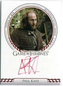 PAUL KAYE como Thoros Myr GOT Juego de Tronos SIGIL AUTO Autógrafo - Imagen 1 de 1