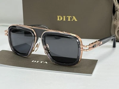 Gafas de sol Dita LXN-EVO DT DTS403-ROV-GRY-57 gris mate/dorado metal lentes azules Foto 1 de 4