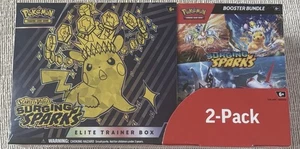 Pokemon Surging Sparks ETB & Booster Bundle Costco 2er Pack. Factory Sealed - Bild 1 von 2