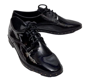 LONDON REBEL Mujer Preciosos Calces con Cordones Negros Naturales Lado Garside EU 39 UK 6 - Imagen 1 de 6